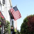 thumbnail image 6 of American Flag Pole Kit, Including 100% Polyester 2x3 ft US Flag, 6 Ft Aluminum White No Tangle Spinning Pole and Multi-Position Flag Pole Bracket, 6 of 6
