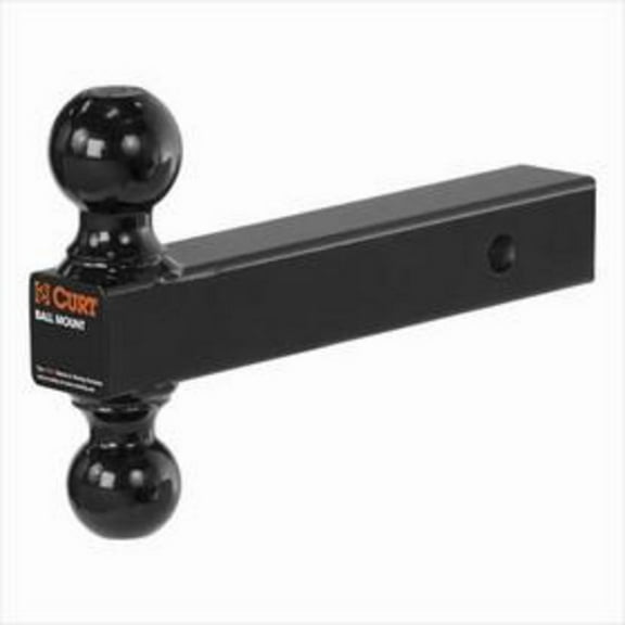 CURT 45660 Multi-Ball Trailer Hitch Ball Mount, 2, 2-5/16-Inch Balls, Fits 2-Inch Receiver, 10,000 lbs