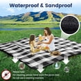 thumbnail image 5 of Sapsisel Manta De Picnic 80X 80 Manta De Playa Extra Grande Impermeable Y Plegable Manta De Exterior De 3 Capas Para 6 A 8 Adultos Para Camping Parque Playa Hierba En Interiores, 5 of 5