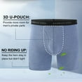 thumbnail image 3 of Men's Boxer Briefs,Comfortable Bamboo Viscose Underwear,Moisture Wicking and Breathable,4 Pack,M-XXL, 3 of 10