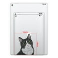 thumbnail image 2 of WIRESTER Set 2pcs 5" x 5" Vinyl Decor Decal Sticker Removable For Notebook, Ipad, Car - Black White Tuxedo Cat, 2 of 5