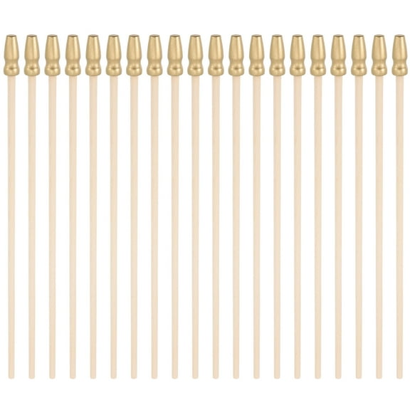 RENACLIPY 20Pcs Mini Wood Flag Poles Smooth Finish for Indoor Use Festival Decorations National Celebrations