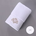 thumbnail image 6 of YIMWNYI Thickened Cotton Face Towel, Soft & Absorbent, Ideal for Sensitive Skin, Embroidered Washcloth for Bathroom, Gym, Travel, Housewarming Gift, 6 of 6