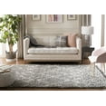 thumbnail image 3 of SAFAVIEH Pro Lux Marcus Geometric Shag Area Rug, Grey/Cream, 4' x 6', 3 of 11