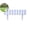 White-19.68", variant on Plastic Garden Picket Fence, Garden Edging Decorative Border, Decorative Garden Fence, 7.8x6.7 Inches