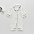 thumbnail image 2 of TAIAOJING Toddler Baby Girl Boy Pajamas Romper Button Up Pajamas Footie Pj's Jumpsuit Clothes Relaxed Fit Nightwear 12-18 Months, 2 of 5