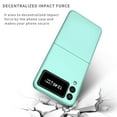 thumbnail image 7 of Feishell Ultra Thin Phone Case for Samsung Galaxy Z Flip3 2021,Shockproof Slim Fit Hard PC Hollow Button Comfortable Hand Grip Anti-Scratch Lightweight Durable Phone Case for Women Men,Skyblue, 7 of 7