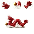 thumbnail image 6 of WLPZXP Chinese Dragon Figurine Chinese Dragon Statue Ornament Sculpture Dragon Tabletop red, 6 of 9