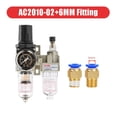 thumbnail image 1 of Compressor Air Filter,Pressure Regulator Trap Pneumatic Oil Water Separator Pump Manual Drainage Supply AC2010-02 ,Long Lasting, 1 of 7