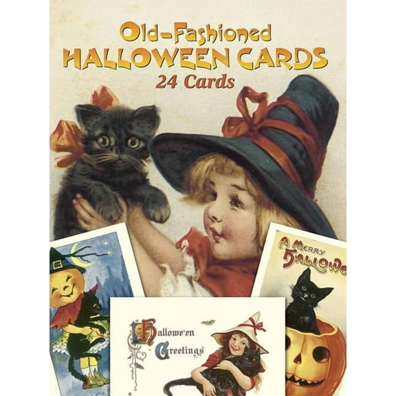 Dover Postcards Old-Fashioned Halloween Cards: 24 Cards, (Paperback)