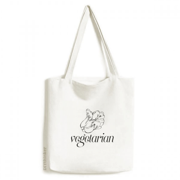 Cool Vegetarian Art Deco Fashion Tote Canvas Bag Shopping Satchel Casual Handbag