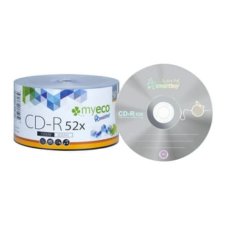 Vision Media® Lot De 10 CD-R Vierges 52 X Diamant Argenté