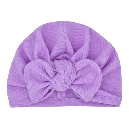 

Relanfenk Baby Hats Toddler Boys Girls Colorful Beanie Bowknot Elastics Turban Cap Knit Hat