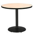 thumbnail image 2 of KFI 36" Piédestal Table Ronde avec Base Noire Ronde Supérieure Naturelle, 2 of 3