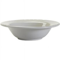 Tuxton China YPD-052 Sonoma 5.25 in. Embossed Fruit Dish - Porcelain White  - 3 Dozen