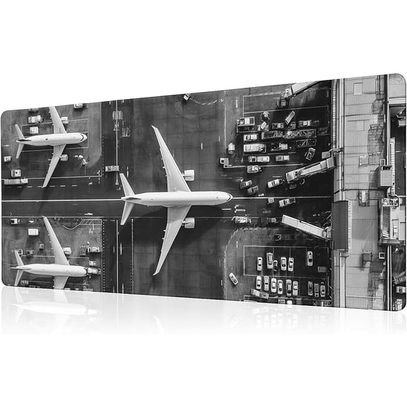 Dazzling Galaxy Gaming Mouse Pad Blue Desk Mat XL Mouse Gaming Pads, Starry Sky Keyboard Pads Extra Large Desktop Computer Mats with Non-Slip Base & Stitched Edges, Vintage Office Decor 31.5x11.8