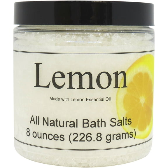 All Natural Lemon Bath Salts by Eclectic Lady, 8 ounces