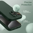 thumbnail image 4 of JETech Magnetic Silicone Case for iPhone 15 Pro Max 6.7-Inch, Compatible with MagSafe, Phone Cover with Camera Lens Full Protection (Midnight Green), 4 of 6