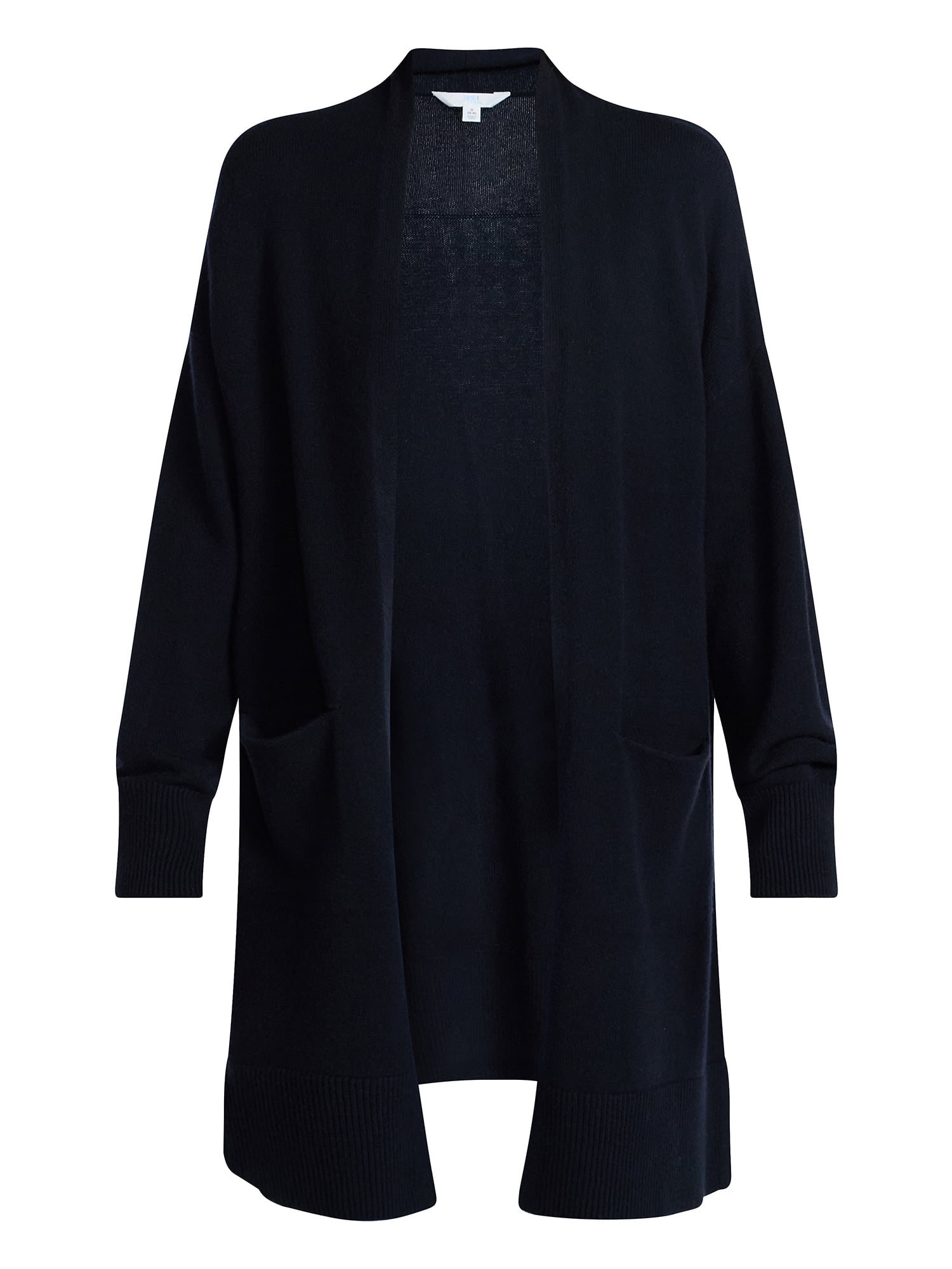 Time and Tru Women's Long Open Front Cardigan Sweater with Long Sleeves, Sizes XS-XXXL