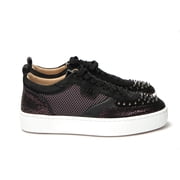 Christian Louboutin Version Black Happy Rui Spikes Flat Shoes/EU41/US8/Black