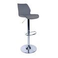 thumbnail image 1 of Banco Alto Silla Para Bar Barra Cocina Ajustable Respaldo gris, 1 of 8