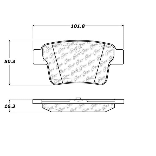 Go Parts Oe Replacement For 2005 2007 Ford Freestyle Rear Disc Brake Pad Set For Ford Freestyle Walmart Com Walmart Com