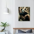 thumbnail image 4 of Awypu Animal Wall Art Prints Cute pandas Wall Art Modern Decor Artwork for Living Room Bathroom Decor Canvas Painting Artwork Decor, 4 of 5