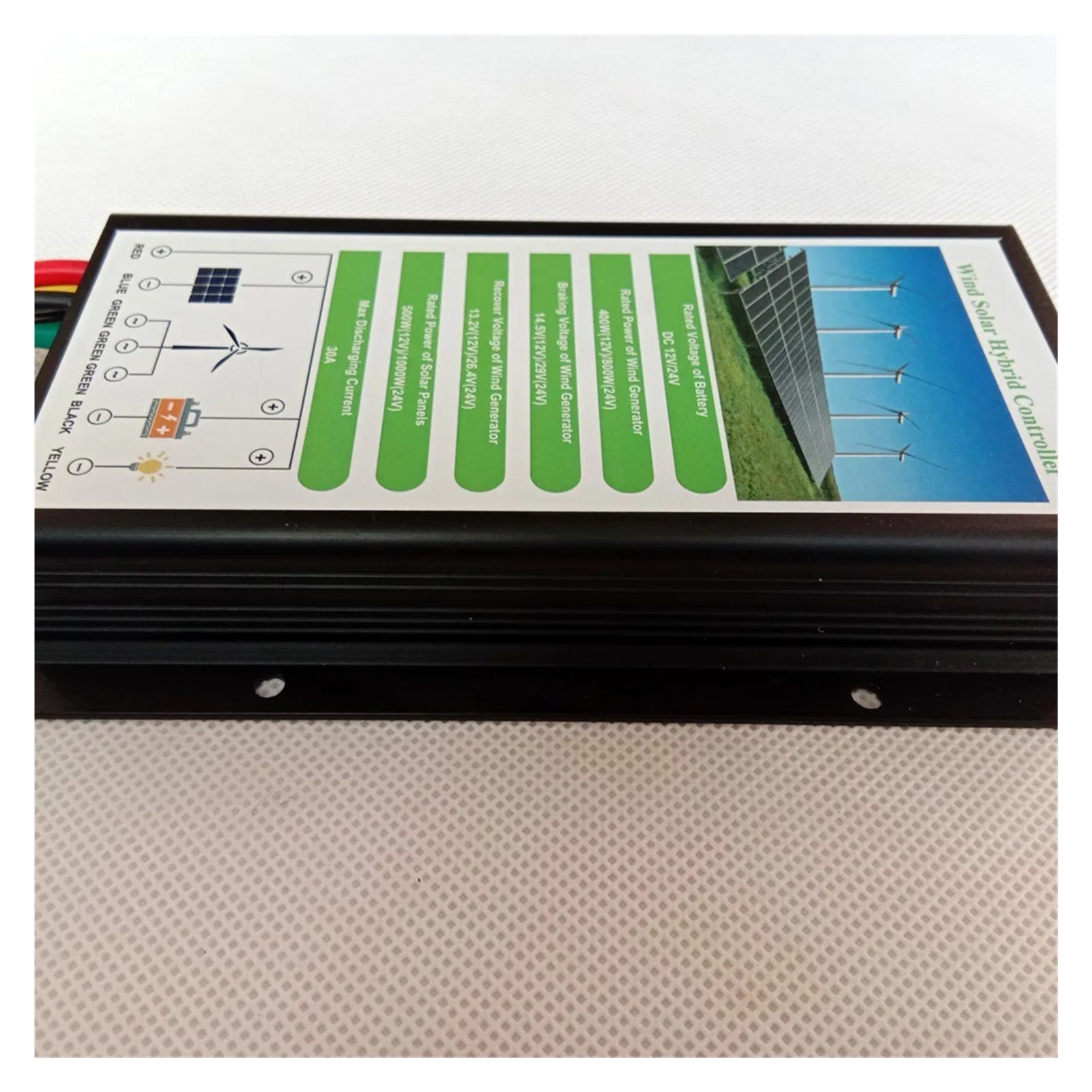 Waterproof Wind Solar Hybrid Controller 800W Wind 1000W Solar 12V/24V Automatic Over-charge Protection Hybrid Charge Controller ,Excellent Performance and Stability