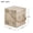 Wood 85W, variant on Retro Woven Rope Side Table for Small Spaces - MGO Outdoor End Table with Fan Base, Light Gray & Brown, 14x14x16.93 Inch
