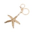 thumbnail image 4 of Llavero de Aleación con Colgante de de Imitación Brillante, Decoración de Dorado Y Plateado Colcomx Las estrellas de mar colgante Llavero, 4 of 7