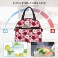 thumbnail image 4 of Balery Rose Bolsa de Almuerzo Impresa, Caja de Almuerzo Reutilizable, Bolsa Térmica Aislada para Almuerzo, Bolsa Antiderrames, 4 of 7
