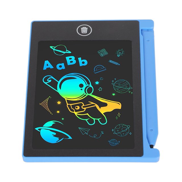 Mini LCD Writing Tablet, 4.4in Erasable Reusable Graffiti Electronic Drawing Board, Waterproof Handwriting Tablet Electronic Note Pad For 3-6 Years Old. 40mah