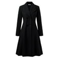 thumbnail image 3 of Women's Shawl Collar Work Double Maxi Long Wool Coat Thin Wool Hiking Winter Jackets Retro Wool Coat Mid Length Dress Coats for Women 3 Thick Wool Coats for Women Winter Jacket for Women Wool Size 3, 3 of 6