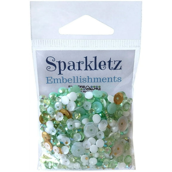 Buttons Galore Sparkletz Embellishment Pack 10g-Coconut Palms