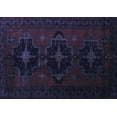 thumbnail image 1 of Ahgly Company Indoor Rectangle Persian Blue Traditional Area Rugs, 4' x 6', 1 of 4