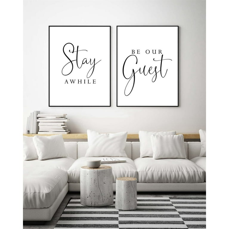 Stay Awhile Sign | Large Entryway Wall Art – Pretty Perfect Studio 11 thumbnail image