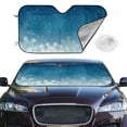 thumbnail image 2 of Balery Christmas Snowflakes Windshield Sun Shade, Car Front Window Sunshade Cover ,Automotive Interior Portected Blocks Uv Rays For Car Pickup Truck Suv Accessories- Medium, 2 of 7