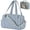Blue, variant on Novinter Travel Duffel Bag 2 Pack, Gym Bag with Wet Pocket for Women, Lightweight Carry on Weekender Duffel, Water Resistant - Black