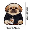 thumbnail image 3 of Yhmxh Cute Cartoon Dog Bath Mat, Funny Soft Plush Bathroom Rugs Decor for Dog Lovers, 23.62" x 15.75" Absorbent Non Slip Bath Rug Washable Floor Mat for Bathroom Tub, Kitchen, Bedroom, 3 of 6