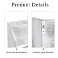 thumbnail image 2 of Wooden Toilet Paper Holder with Shelf, Farmhouse Toilet Paper Holder, Bathroom Toilet Paper Roll Accessories, White, 2 of 3
