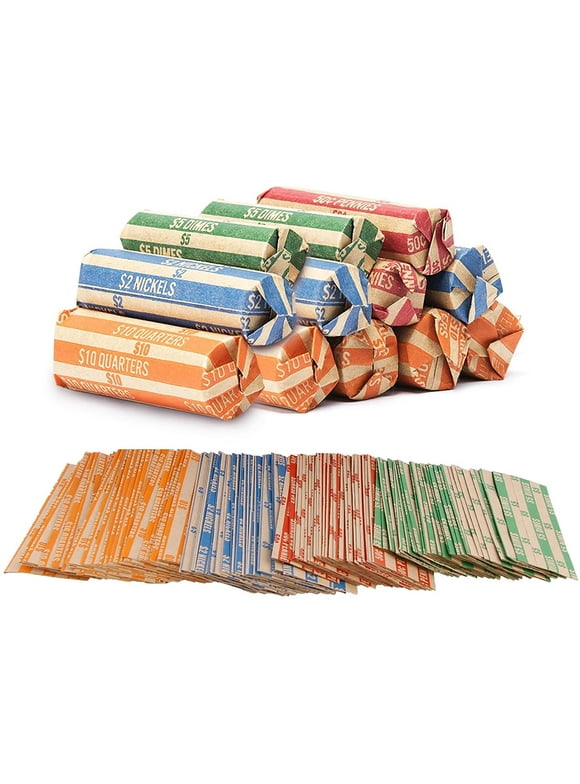 Coin Roll Wrappers in Money Handling