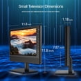 thumbnail image 3 of Televisor portátil de pantalla plana Jexiop de 12 pulgadas con sintonizador digital HDMI USB, 3 of 8