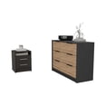 thumbnail image 2 of FM FURNITURE Benson 2 Piece Bedroom Set Multi-Color Engineered Wood, 2 of 3