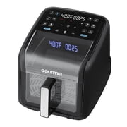 Gourmia Panorama 7-QT Digital Air Fryer with Panoramic View, Holographic Display, & 12 Presets, Black