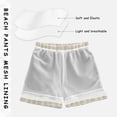 thumbnail image 3 of FORMRS Boys Swim Trunks Quick Dry Mesh Lining Beach Boardshorts, Sizes XS-XL, Beige Abstract Pattern, 3 of 7