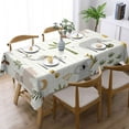 thumbnail image 2 of XMXT Polyester Rectangle Tablecloth, Cute Animal Stickers Waterproof Table Cloth Home Dinner Decor Table Cover for Holiday Party, 54 x 72 inches, 2 of 9