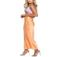 thumbnail image 4 of EIMELI Robe Longue d'Été pour Femmes Contraste Couleur Col Licou Décolleté en V Profond Sans Manches Dos Nu, 4 of 8