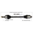 thumbnail image 1 of TrakMotive CV Axle Shaft HO-8203 Premium; OEM Replacement, 1 of 4