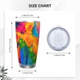 thumbnail image 4 of Fotbe Colorful Parrot Jungle Dream A Pattern 20 oz Tumbler Stainless Steel Vacuum Insulated Coffee Ice Cup Double Wall Travel Flask Leak-proof Coffee Cup-Straw Two-piece Set, 4 of 8