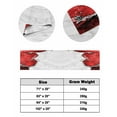 thumbnail image 6 of Xipuska Red Marble Crack Bed Runners for Cal King Size Bed, Decorative Bed Throws for Foot of Bed, Modern Abstract Geometric Texture Bed Runner Sofa Throw Bedding Scarf Slipcover for Bedroom, 6 of 6